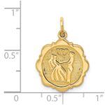 14k Bride and Groom Textured Back Charm - Image 4