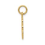 14k RN Registered Nurse Textured Back Disc Charm - Image 2
