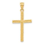 14K Twisted Cross Pendant - Image 3