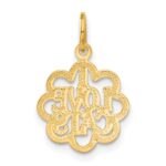 14k I LOVE CATS Charm - Image 3