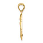 14k Polished Angel Charm - Image 2