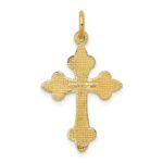 14k Fleur De Lis Cross Pendant - Image 4