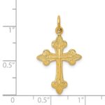 14k Fleur De Lis Cross Pendant - Image 3