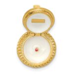 14k 3-D Birthday Cake Opens with Enameled Candle Inside Pendant - Image 3