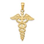 14k Caduceus Pendant
