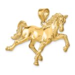 14k Hollow Polished 3-D Tennessee Walking Horse Charm - Image 5