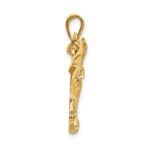 14k Solid Polished Eagle Pendant - Image 2