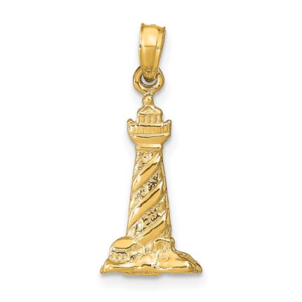 14k 3-D St. Augustine Lighthouse Pendant