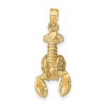 14k Lobster with Moveable Claws Pendant