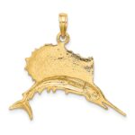 14k Polished Sailfish Pendant - Image 3