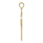 14k Celtic Claddagh Cross Pendant - Image 2