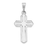 14k White Gold Cut-out Crucifix Pendant - Image 4