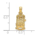 14k 3-D Baby Cradle Charm - Image 5