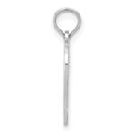 14k White Gold 50 in Heart Cut-out Pendant - Image 2