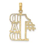 14k #1 DAD Cut-out Charm - Image 3