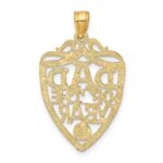 14k DAD OF THE YEAR Plaque Charm - Image 3
