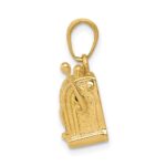 14k 3-D Moveable Handle Slot Machine Pendant - Image 2