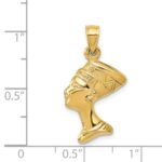 14k 3-D Nefertiti Pendant - Image 5