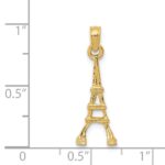14k Eiffel Tower Pendant - Image 4