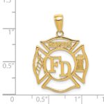 14k FD MEMBER in Shield Pendant - Image 4