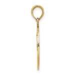 14k Fireman Helmet in Circle Charm - Image 2