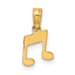 14k Double Music Notes Charm - Image 4