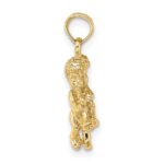 14k 3-D Gemini Zodiac Charm - Image 2