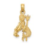 14k 3-D Aquarius Zodiac Charm - Image 4