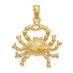 14k Large Cancer Zodiac Charm