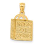 14K Shopping Bag with BORN TO SHOP Pendant - Image 3