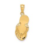 14k 3-D Flip Flop Pendant