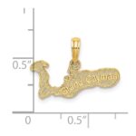 14k GRAND CAYMAN Island Map Charm - Image 3