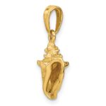 14k 3-D Conch Shell Pendant - Image 5