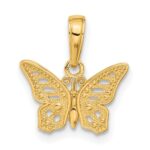 14k Cut-Out Butterfly Pendant - Image 3