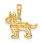 14k Terrier Dog Pendant - Image 3