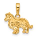 14k Collie Dog Pendant - Image 3