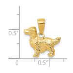14k Springer Spaniel Dog Pendant - Image 4