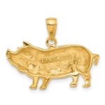 14k Pot Belly Pig Pendant - Image 3