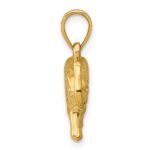 14k 3-D Polished Elephant Pendant - Image 2