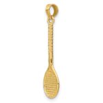 14k 3-D Tennis Racquet Charm - Image 5