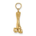 14k 3-D Roller Skate Charm - Image 2
