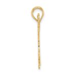 14k Cheerleader Jumping with Pom-Poms Charm - Image 2