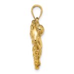 14k 3-D Bodybuilder Waist Up Pendant - Image 2