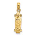 14k 3-D Skate Board Charm - Image 3