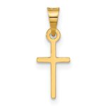 14k Polished Cross Charm - Image 3