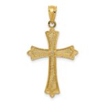 14k Fleur de Lis Cross Pendant - Image 4