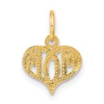 14k MOM Heart Charm - Image 3