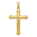 14K Crucifix Reversible to Cross Pendant