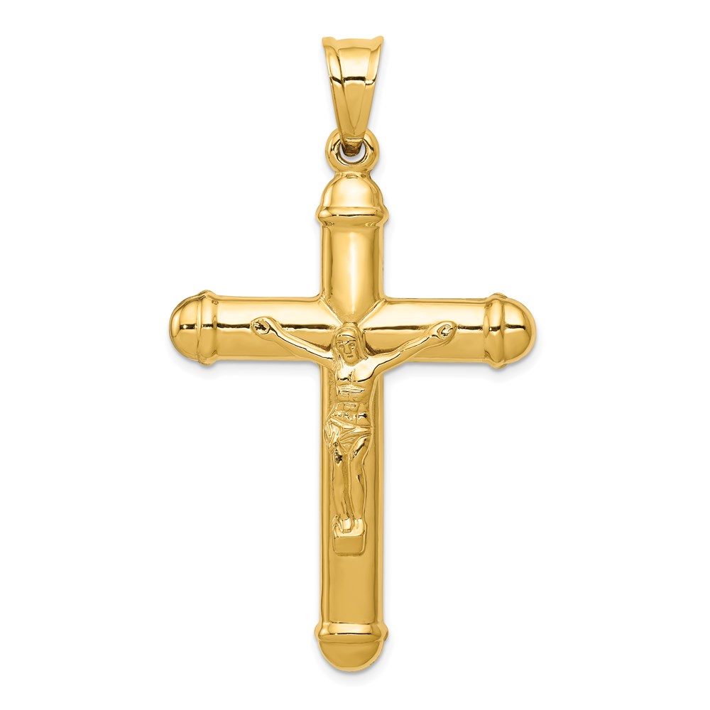 C3681.jpg 14K Crucifix Reversible to Cross Pendant - Image 1