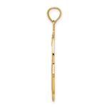 14k Diamond-cut Filigree Chamseh Pendant - Image 2